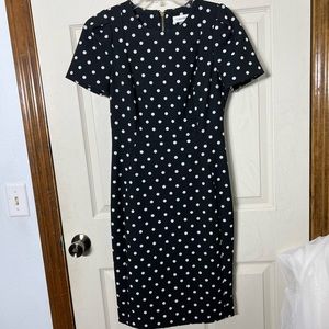 Black and White Polka Dot Calvin Klein Dress